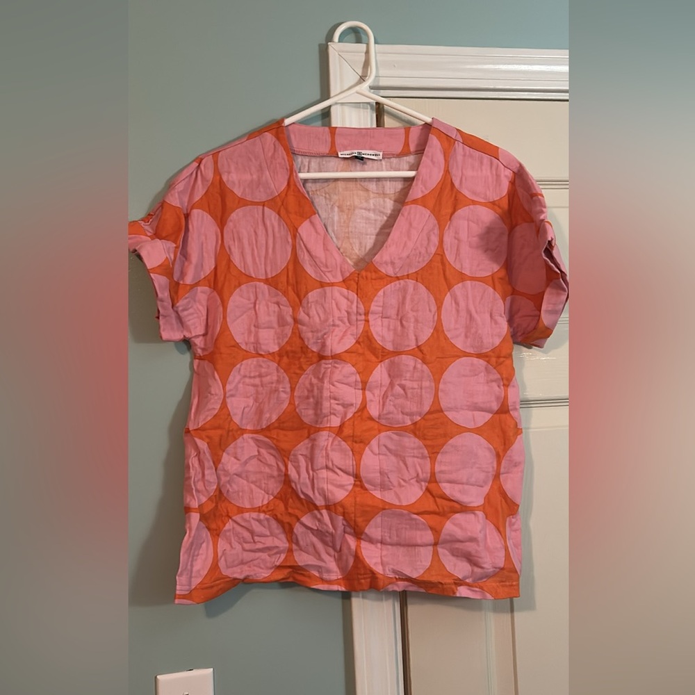 Pink and Orange Women's Top